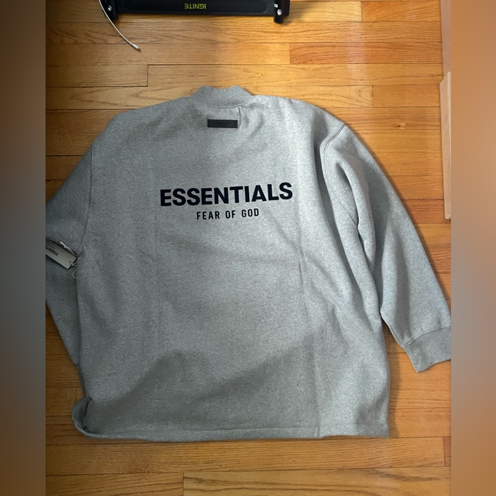 Fear of God Essentials Gray Relaxed Crewneck